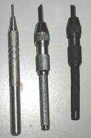 Small Lathe Bits (Graves) Held in Pin Vise