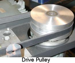 Drill press drive pully