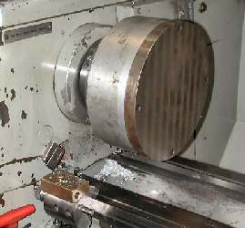 MAg chuck on lathe spindle