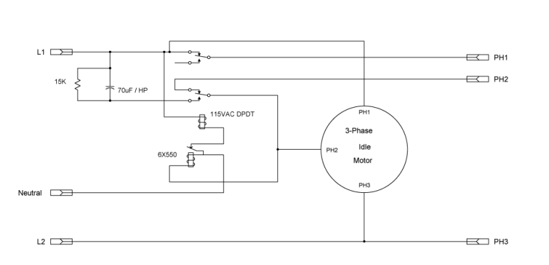 Schematic of Rotary Converter